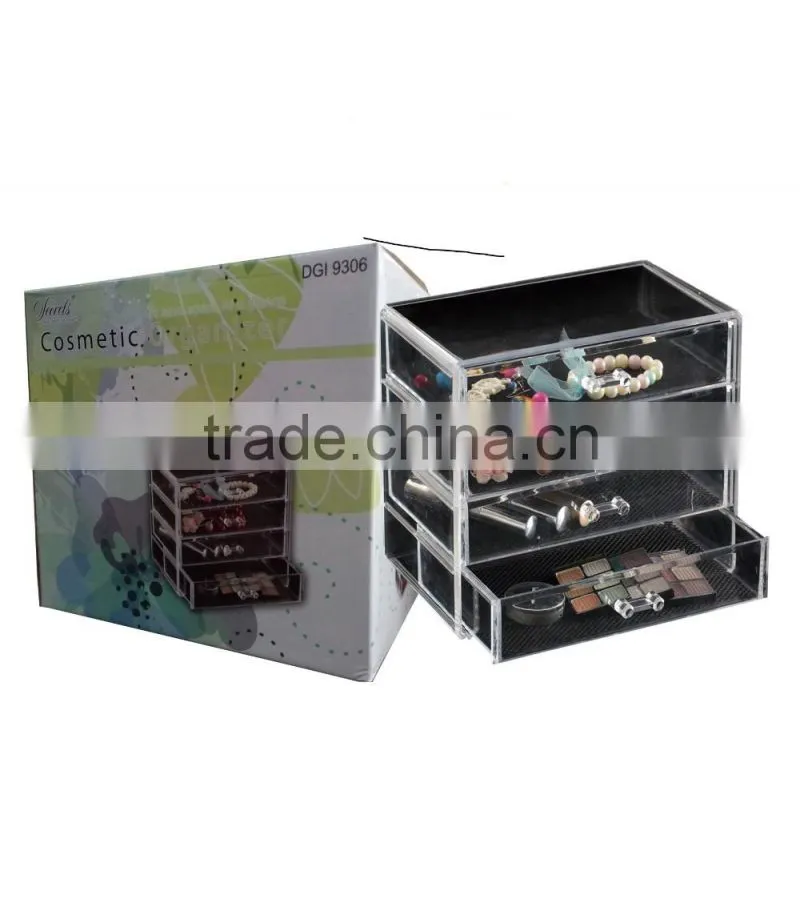Desktop Transparent Acrylic Makeup Brush Holder Make up Organizer