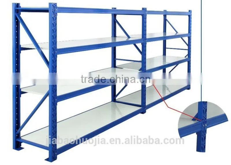 6 layer light duty wide racking warehouse connect design JB-8A