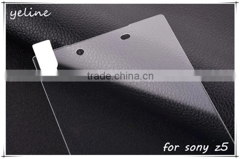 Anti burst mobile phone tempered glass screen protector for Sony xperia z5