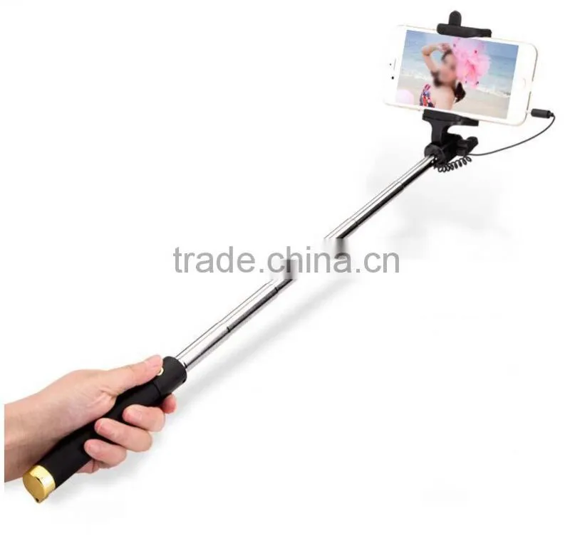New products flexibile with cable take pole selfie stick