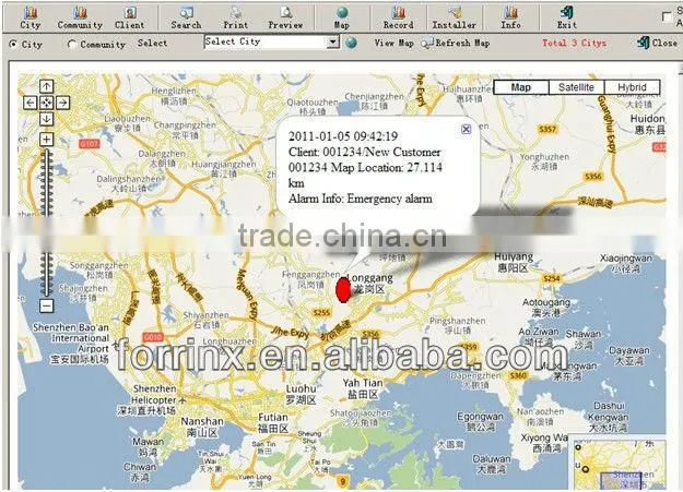 SSG Compatible with camera wireless touch gsm alarm for central monitor station