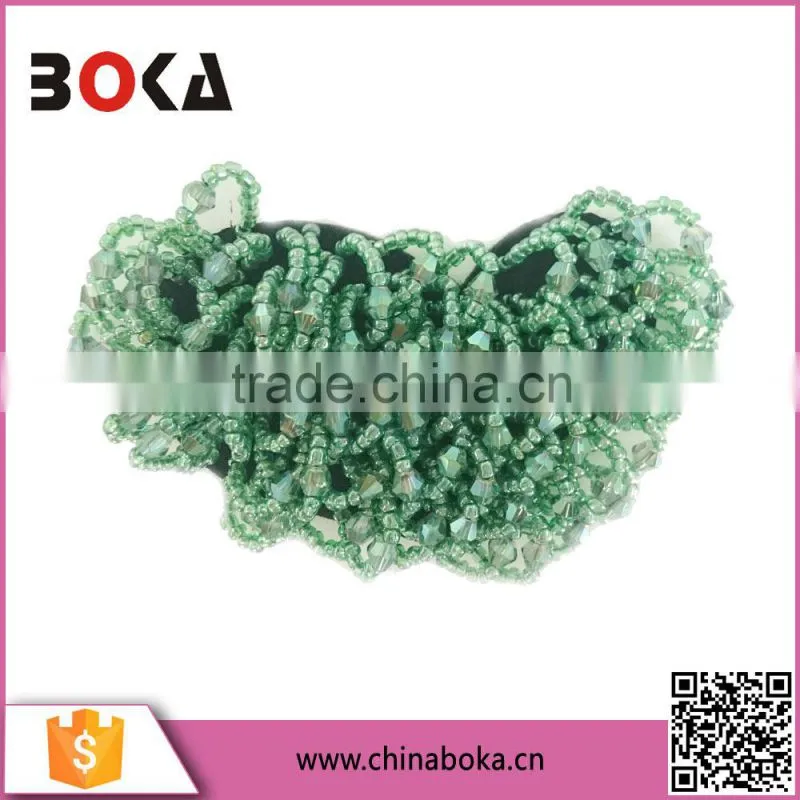 BOKA Seed Beads Appliques For Hair Clip