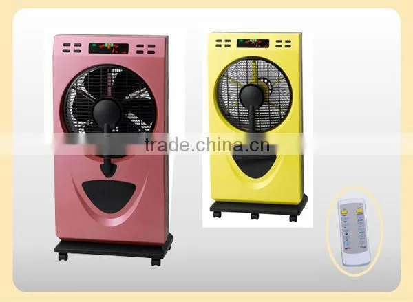 2013 12" new design stand Box fan with humidifier to keep air cooling with CB MF-1201R(sliver color)