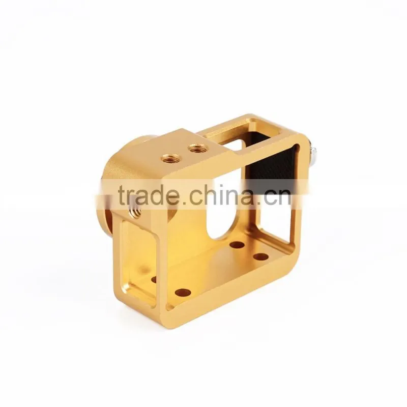 Golden Metal CNC Aluminium Protective Case Shell for Hero4 HERO3+