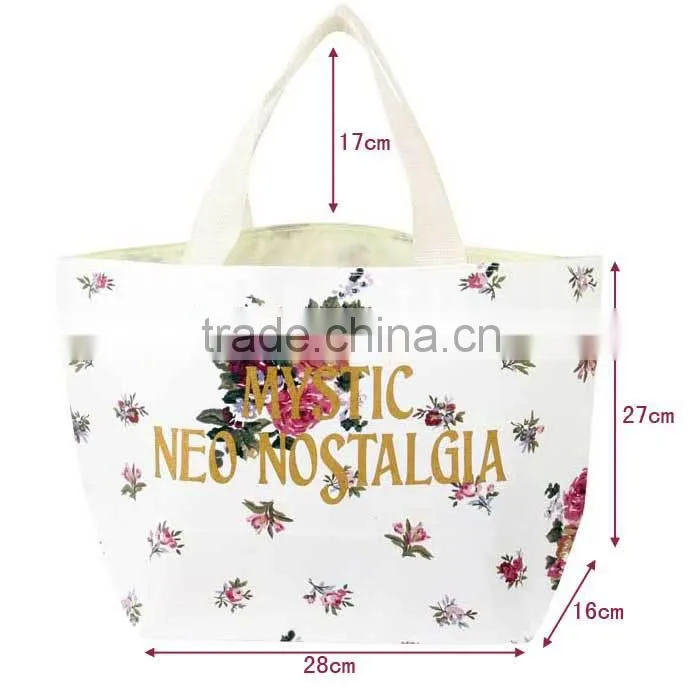 2016 Fashion Popular Japanese Canvas shopping tote Bags