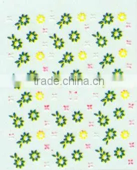 green color custom nail stickers