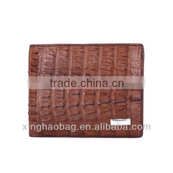 Must-have brand genuine crocodile skin wallet
