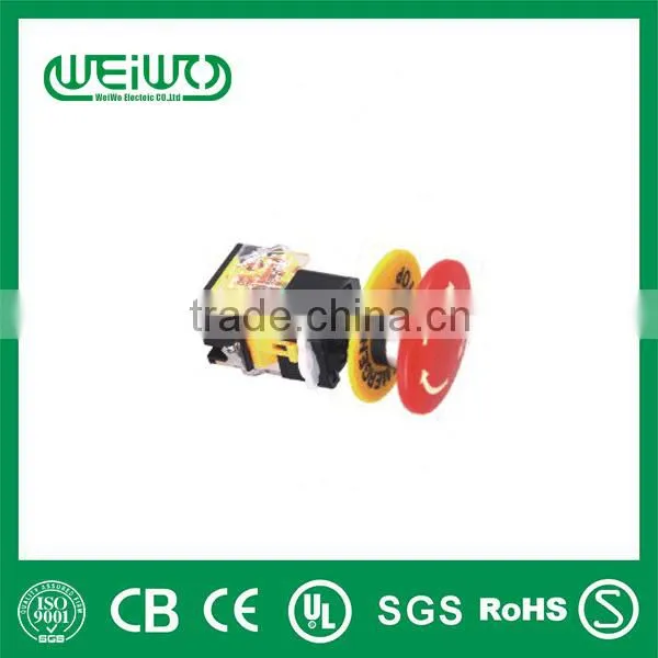 WL128D-11ZS momentary emergency led push button switch