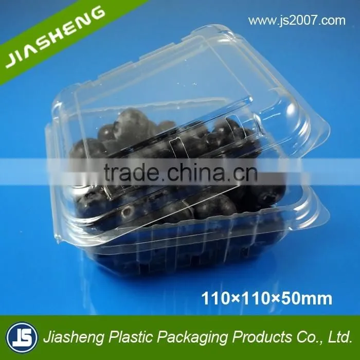 PET Clear plastic clamshell blueberry containers factory supplier