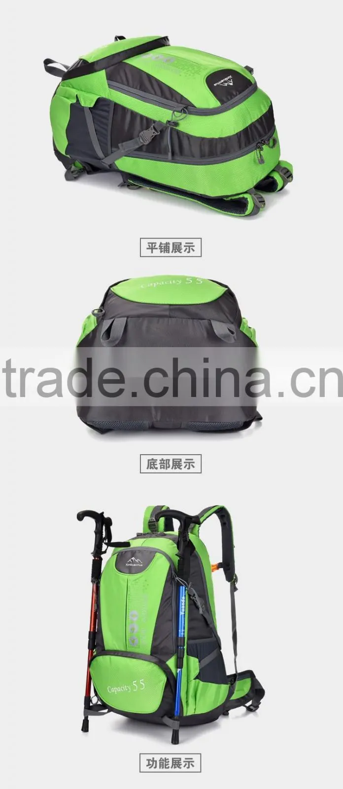 NEW! sturdy nylon camping backpack, mountain bag