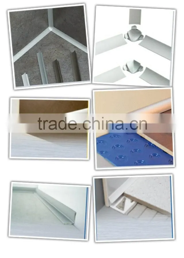 2016 KSL New product bathroom bullnose tile trim metal floor trim aluminium bathroom tile edging