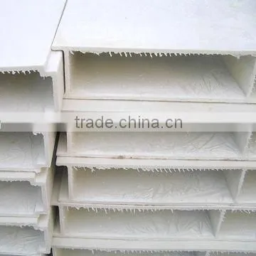 Pultrusion FRP Fiberglass hollow board: width 424mm, height: 38mm