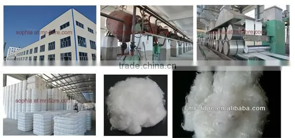 Down-like fiber hollow staple fiber siliconized