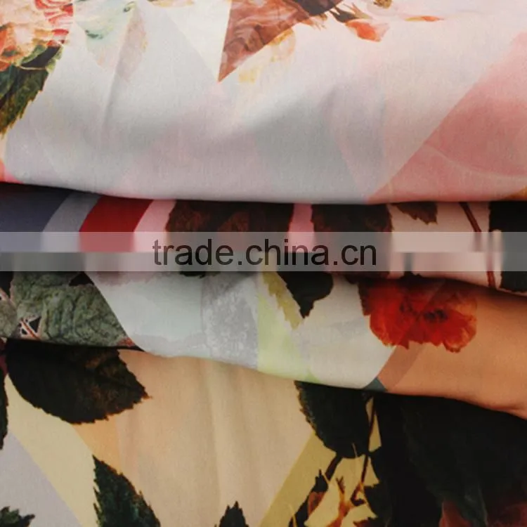 100 % digital printing knit jesrey cotton fabrics for t shirt fabrics clothing