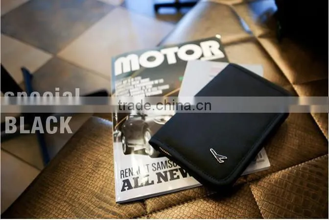 wholesale Waterproof durable carbon fiber leather passport holder