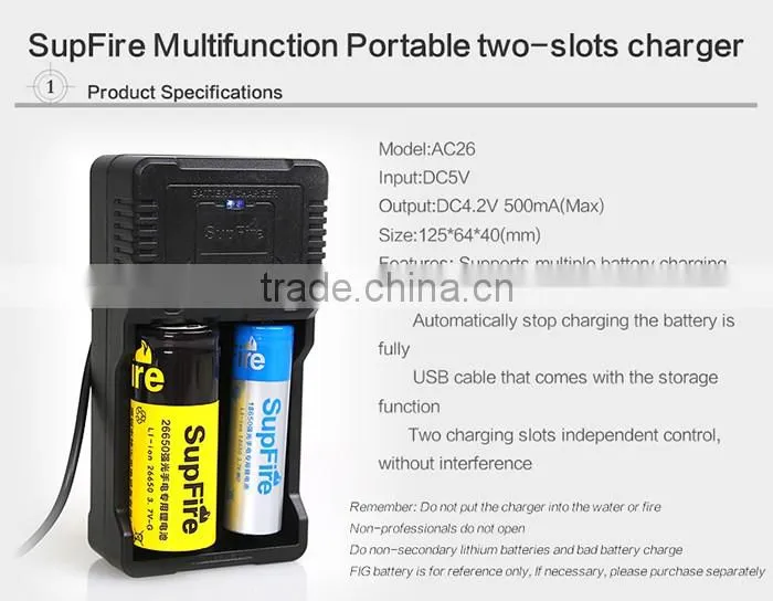 Intelligent USB dual slot charger AC26 with multiple security protection