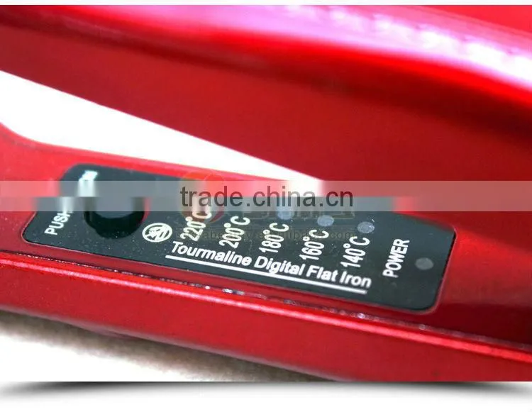 Professional 2 in 1 hair straightener flat iron and curling irons LED display 2.5 meter 360 power cord SY-891