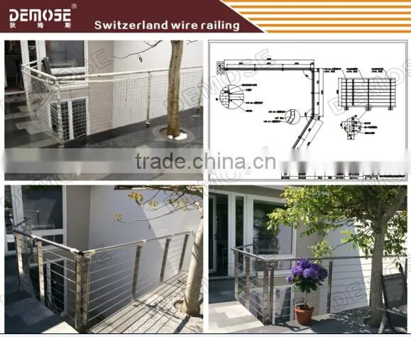 top quality indoor wooden hand rail