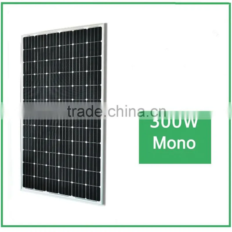 Good Quality 300W mono Solar Panel for Power Plant with A grade solar cells