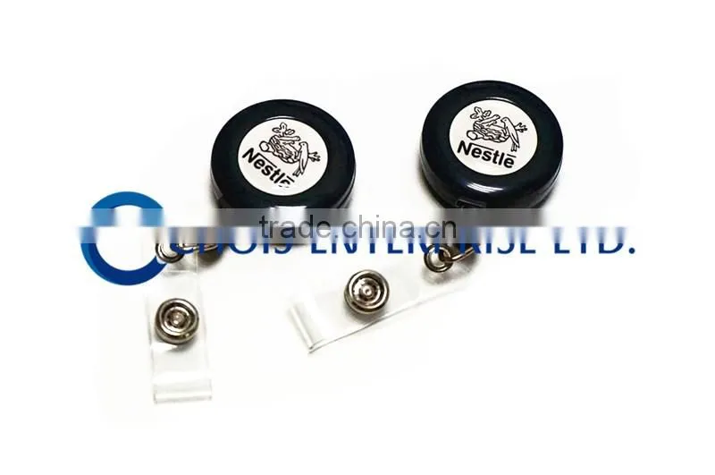 Custom Single Side Logo Retractable Badge Reel, High Quality