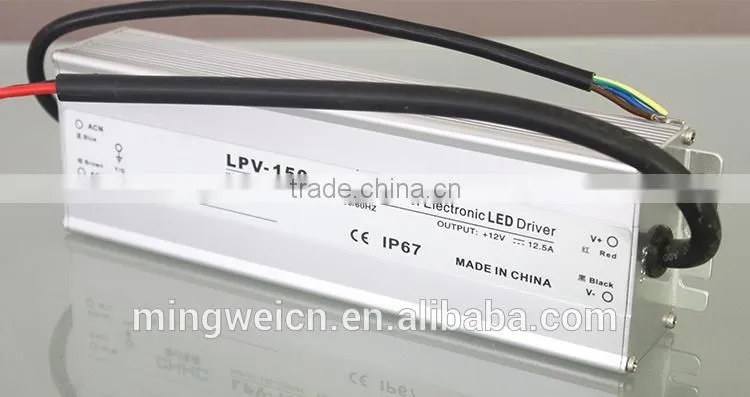 150W 12V 12.5A UL&CB&CE SINGLE OUTPUT,WATERPROOF LED DRIVER,SWITCHING POWER SUPPLY