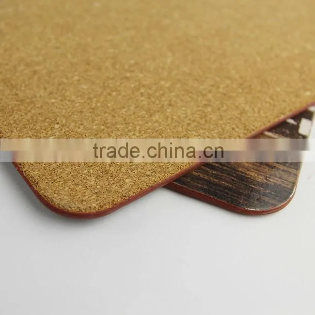 New products for 2015 cork placemats/printed cork backed placemats/cork board placemats for promotion gift