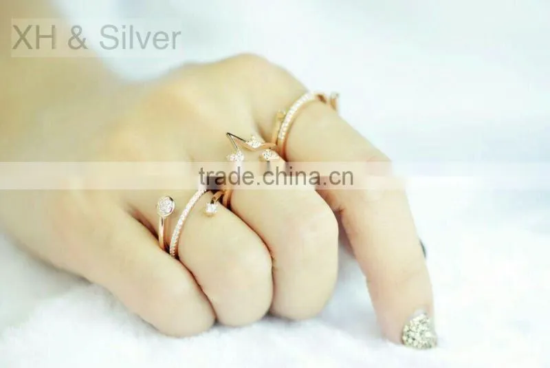 Elegant 925 silver sterling jewelry for women engagement ring