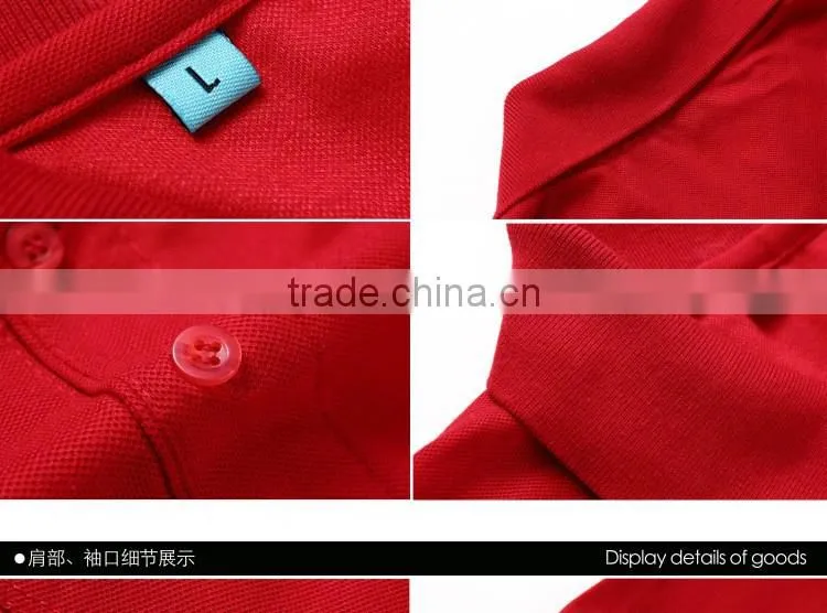 Cheap Price 100% Polyester Long Sleeve Polo Shirt With Pockets