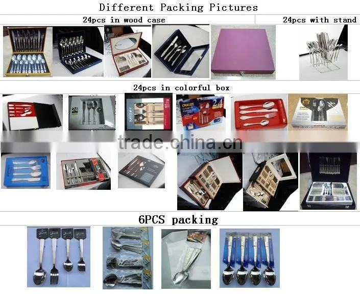 India style Stainless Steel Flatware Set with low price