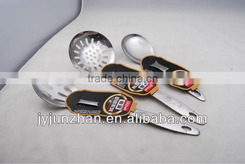 Cooking spoon made in Jieyang factory directly of stainless steel 201 material