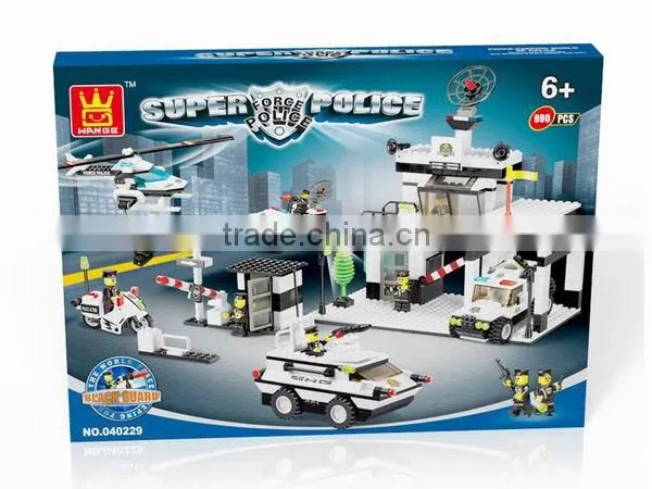 hot sale kids City police block building block toys