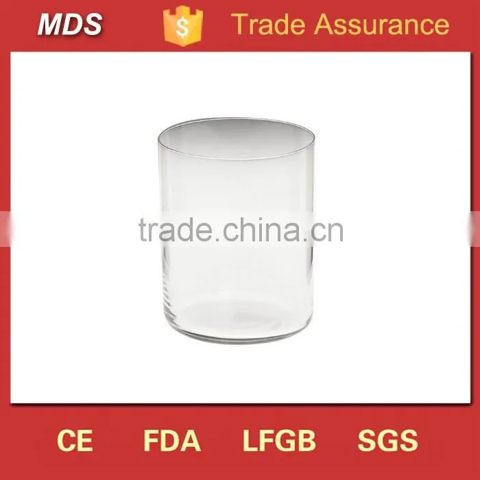Clear round old fashioned designer whiskey glass