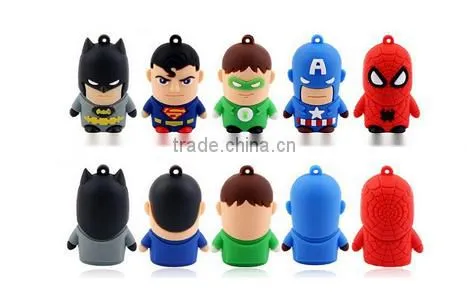 Fashion latest best gifts superhero usb flash drive for child