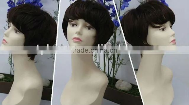 Synthetic machine made Wig made in China