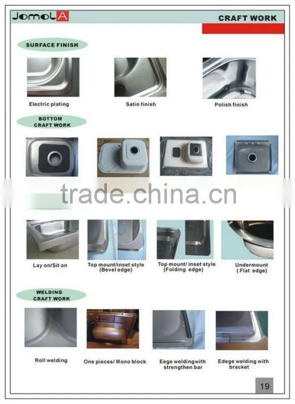 High quality stainless stell sink