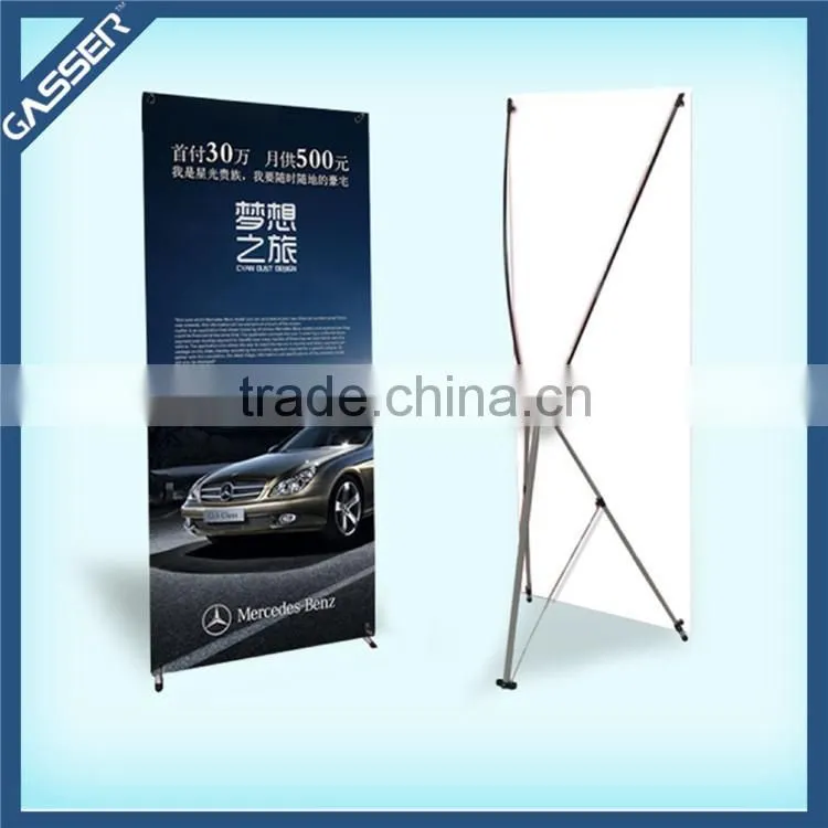 Factory custom ABS/aluminium vinyl xbanner stand