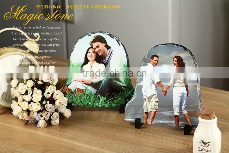 hot sale sublimaiton slate stone with white coating SH-02 ,heat transfer slate