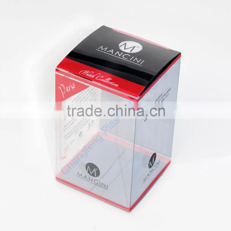 Offset Printing Custom Logo Clear Plastic Watch Box