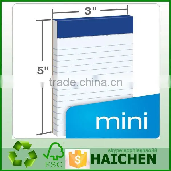 3" x 5" Narrow Perforated Writing Pads - White (12 Pads of 50 Sheets Each)
