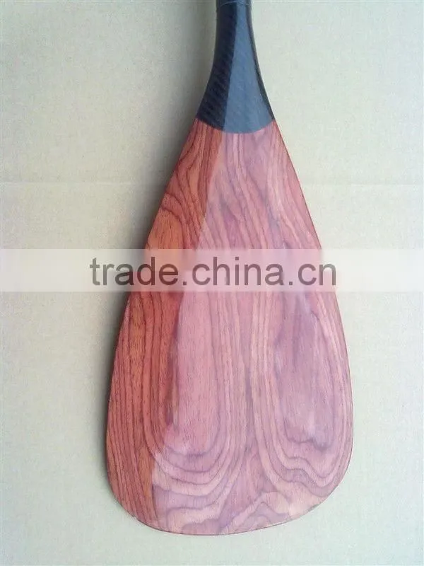 Carbon Fiber SUP Adjustable Length Wood Blade paddle