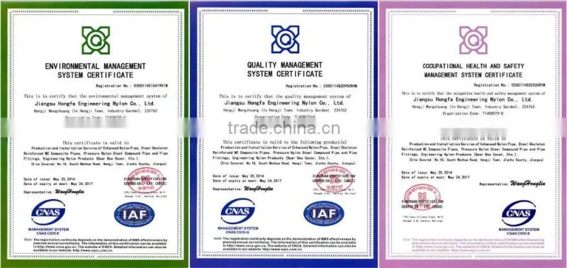 mining used steel frame reinforced nylon pipes manufacturer
