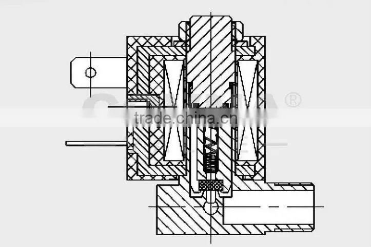 closed right angle solenoid valve for small home appliance/hardware accessories