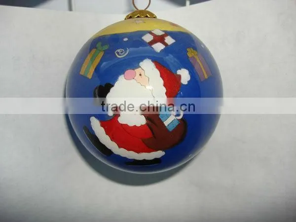 Christmas Glass Ball/ Inside painted Glass Ball