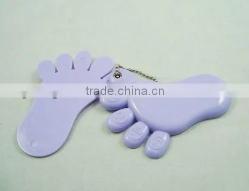 Foot shape plastic cosmetic mirror makeup