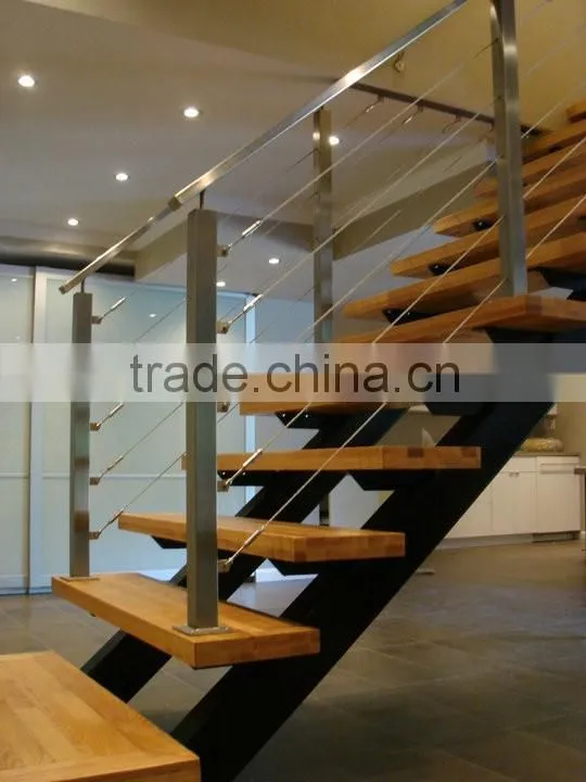 stairs handrail railing cable deck stainless steel railing wire rope fastener