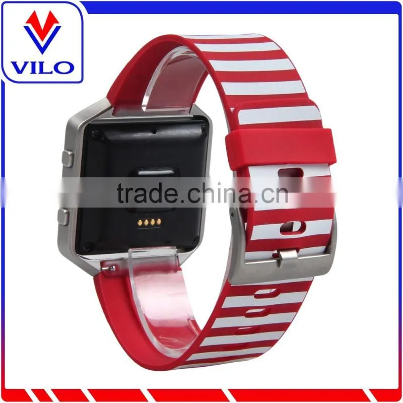 High Quality Replacement Adjustable Silicone Watch Band Rubber Wrist strap for Fitbit Blaze Smart Watch