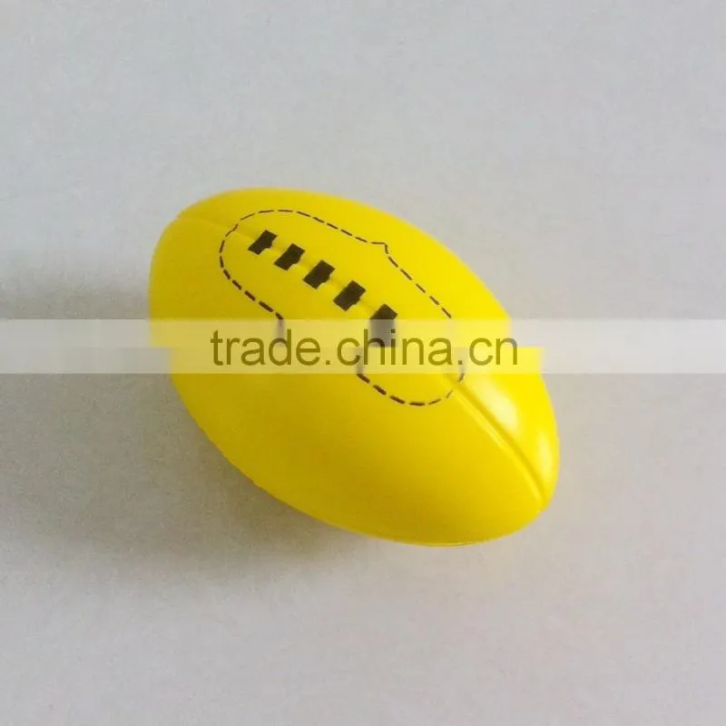 yellow rugby foam ball