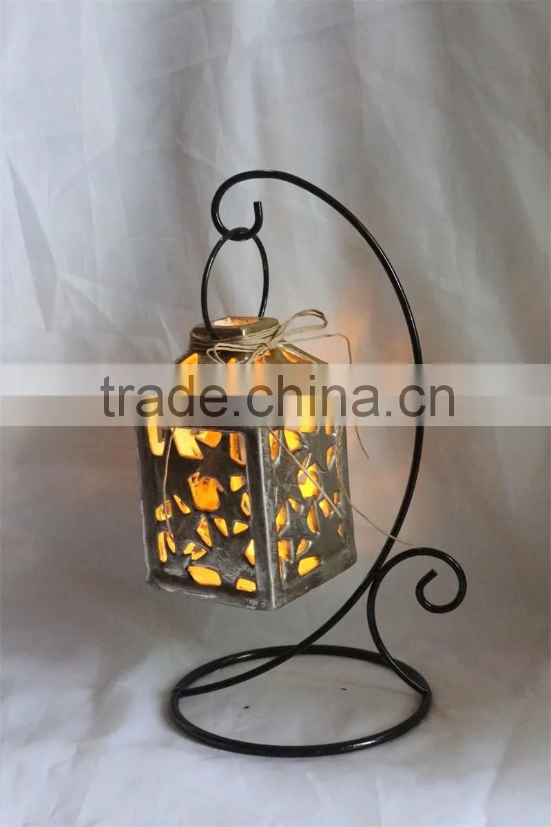 White ceramic owl shaped tealight candle holder