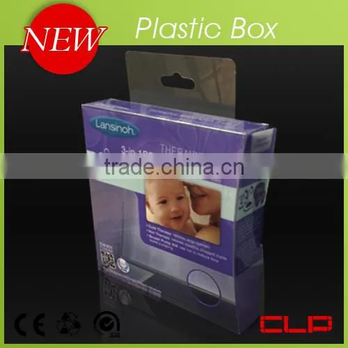 Customized transparent clear plastic box for gift package