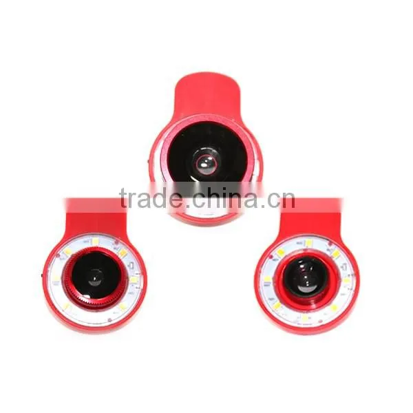 Mobile Phone Mini Universal Wide Angle Fisheye Selfie LED Fill Light